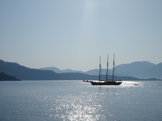 Ruta en barco en La Paz